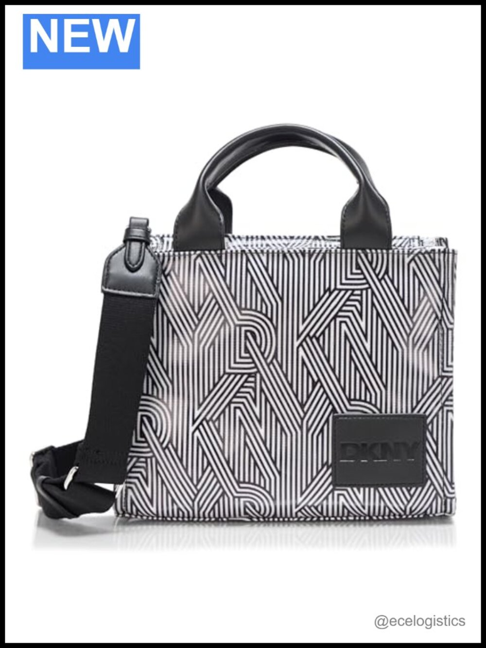 Small Canvas Tote Bag for Women with Shoulder Strap - Faux Leather, Durable